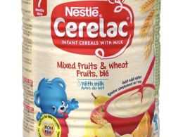 Nestle Cerelac, Mixed Fruits and Wheat with Milk, 14.1 Ounce Can